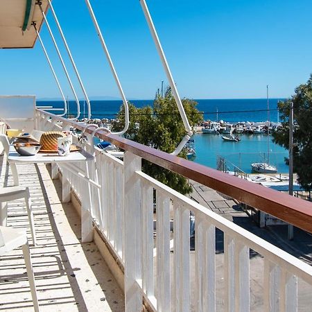 Lavish & Spacious Apt With Stunning Seaview, 10 Min Ath Airport Artemida  Dış mekan fotoğraf